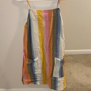 Billabong Multicolor Stripe Strapless Dress
